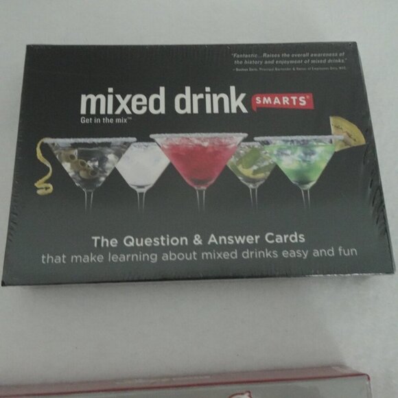 Mixed Drink Smarts + Beer Smarts Games Trivia Question & Answer Cards Recipes - Picture 4 of 11